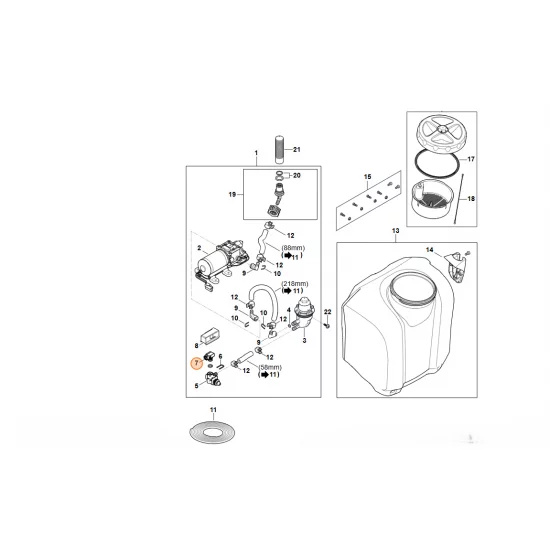 STIHL  Czujnik ciśnienia 4854 400 5900